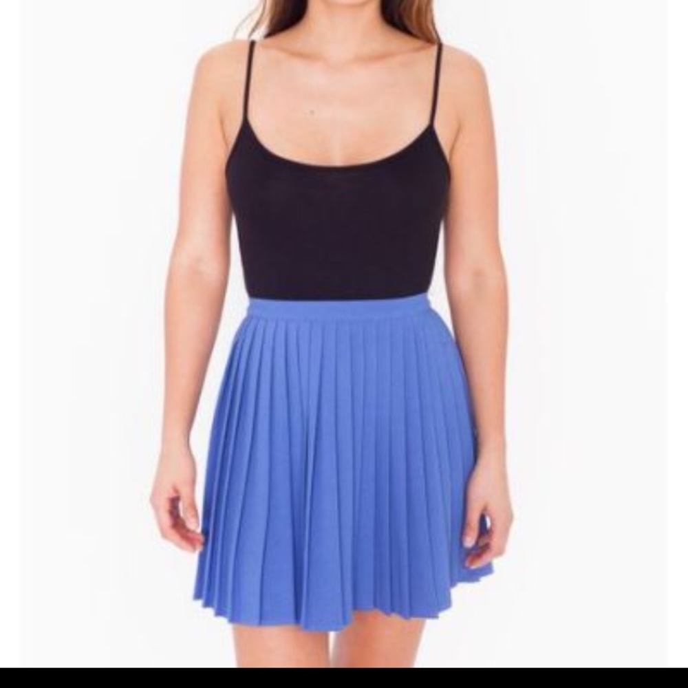 AA crepe pleated skirt